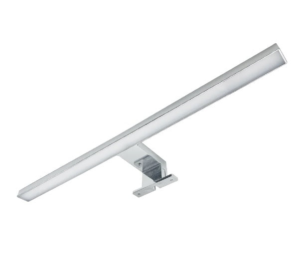 Lampada led grande da specchio spot moderno da bagno applique silver per interno