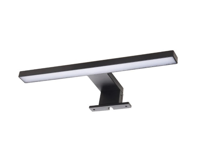 Lampada led da specchio spot moderno da bagno applique nero per interno