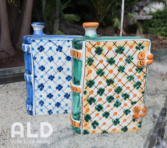 Scaldamani ceramica di Caltagirone borsa acqua calda diffusore calore scaldino