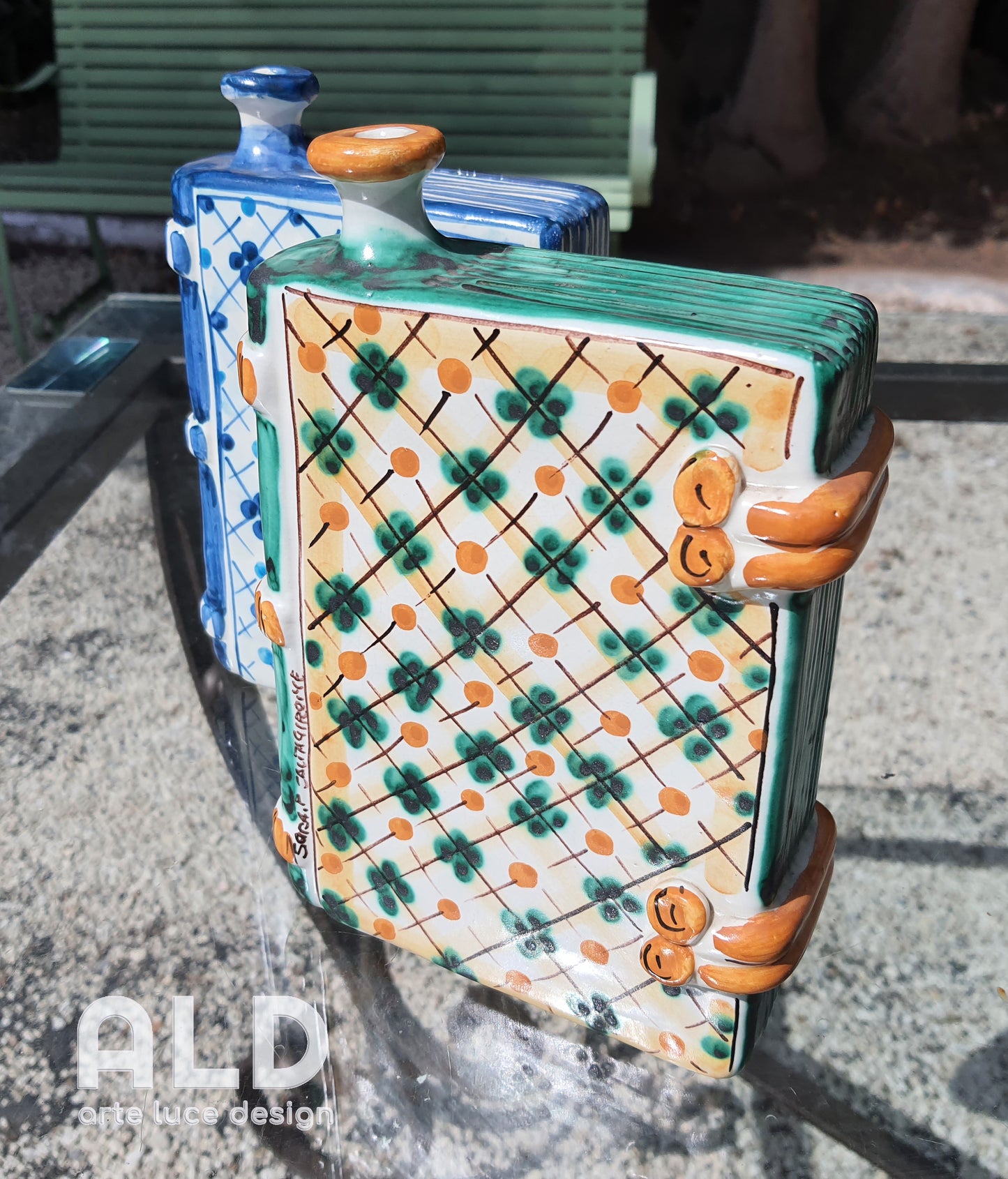 Scaldamani ceramica di Caltagirone borsa acqua calda diffusore calore scaldino