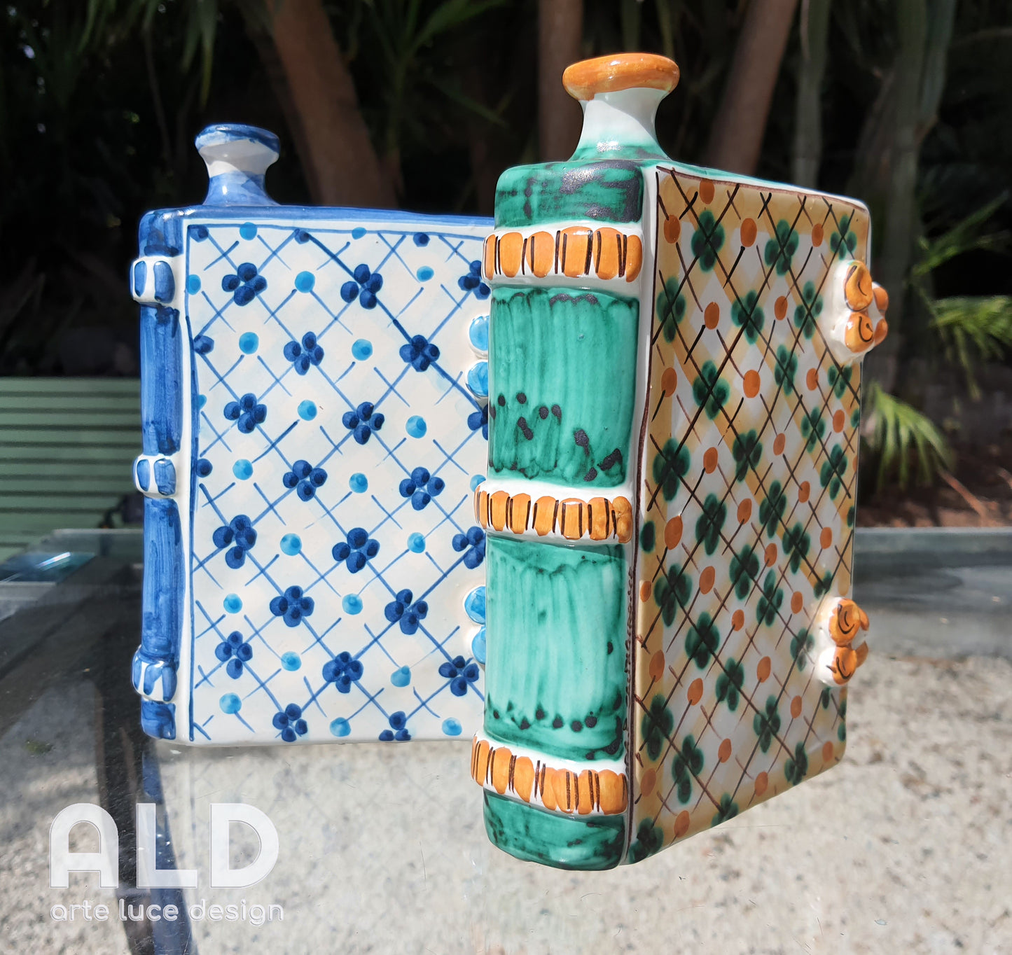 Scaldamani ceramica di Caltagirone borsa acqua calda diffusore calore scaldino