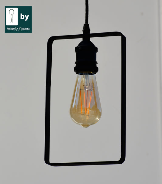 Sospensione stile industrial lampadario 1 luce da cucina corridoio ingresso E27