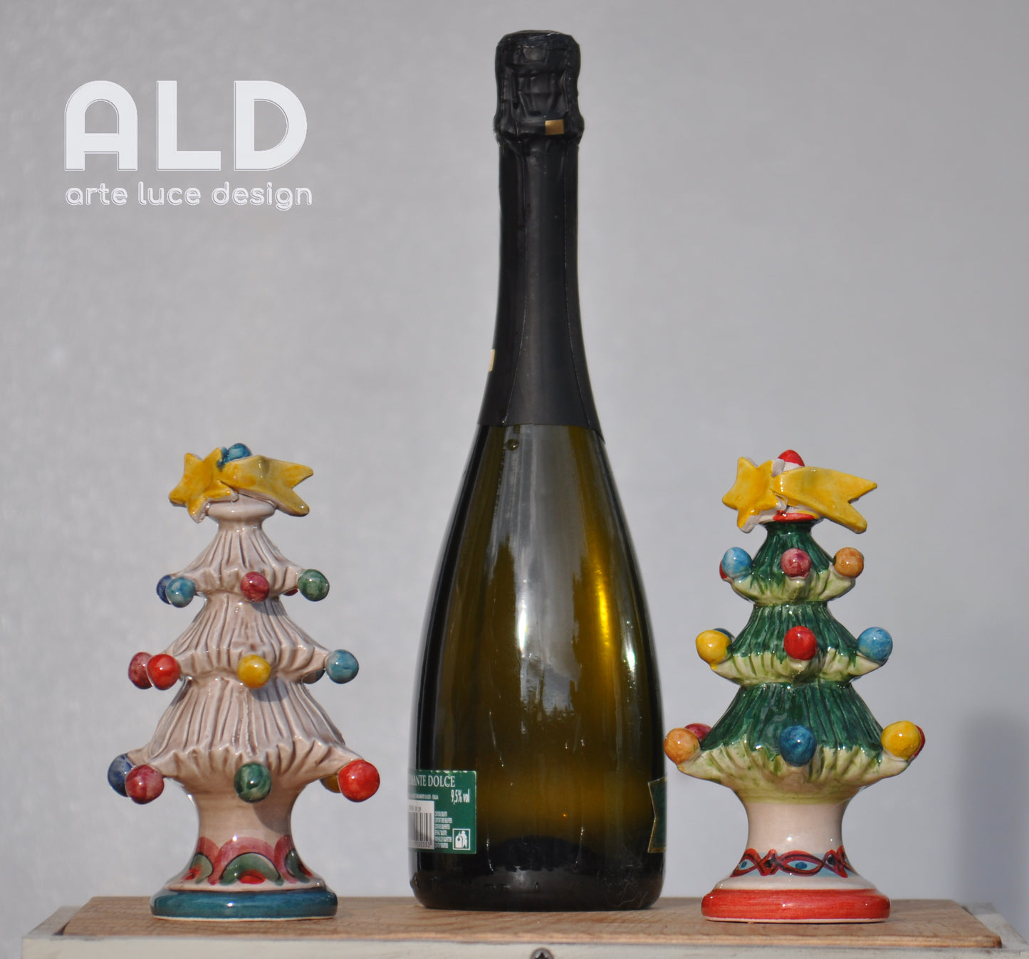 Albero di natale in ceramica di Caltagirone soprammobile decorativo natalizio