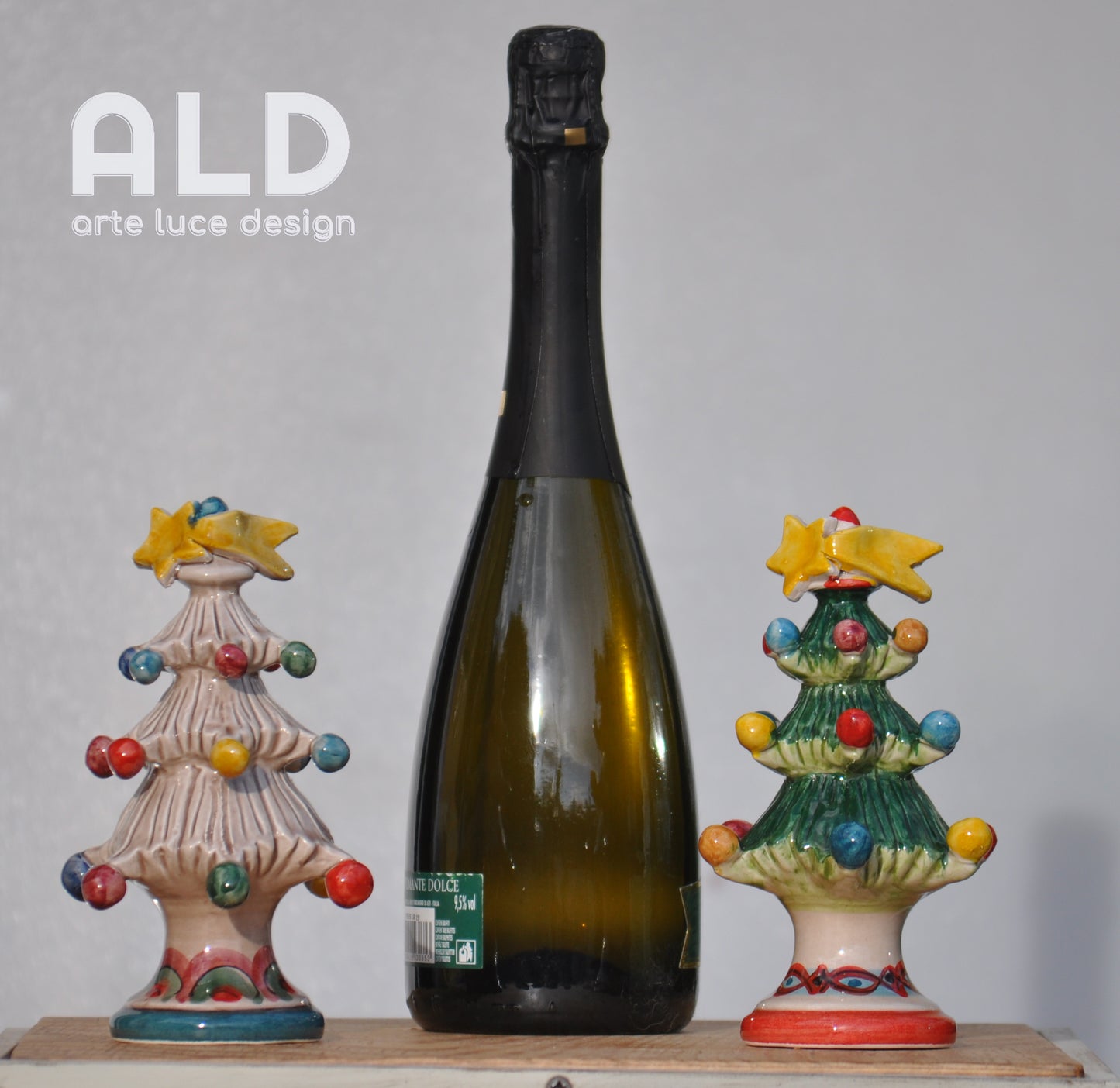 Albero di natale in ceramica di Caltagirone soprammobile decorativo natalizio