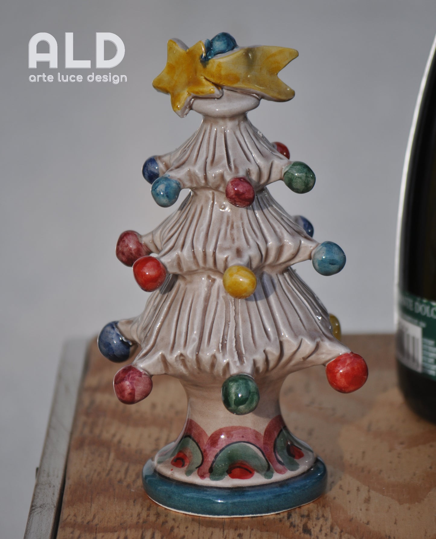 Albero di natale in ceramica di Caltagirone soprammobile decorativo natalizio