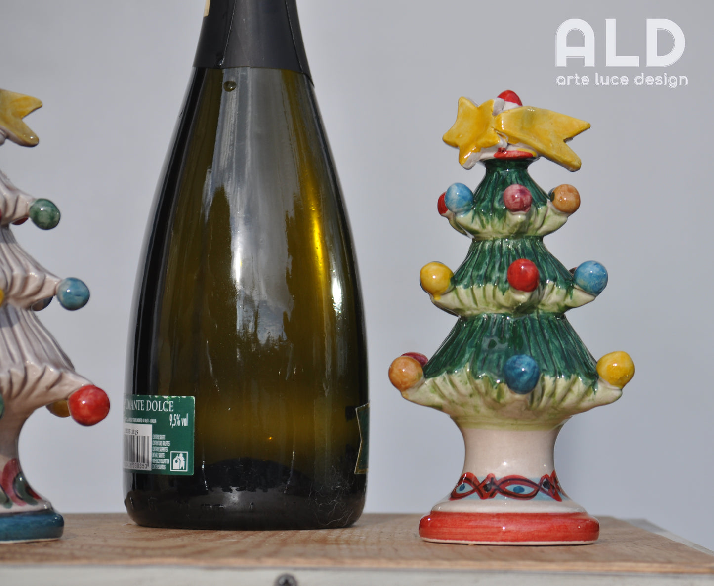 Albero di natale in ceramica di Caltagirone soprammobile decorativo natalizio