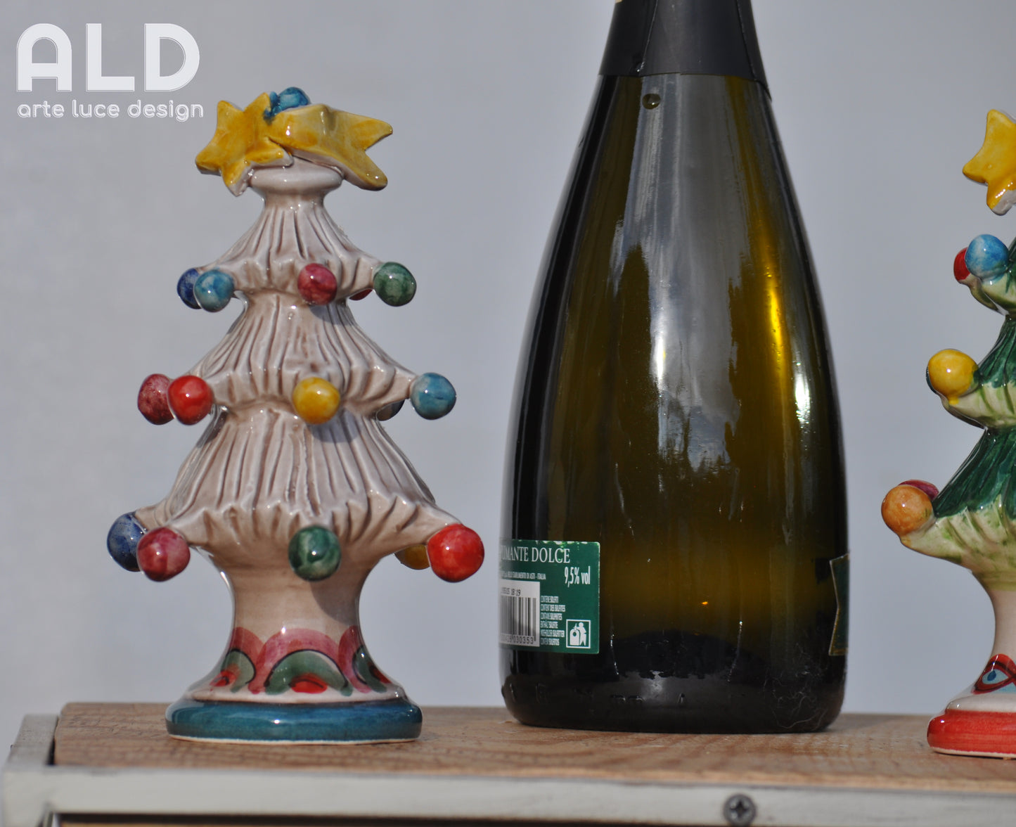 Albero di natale in ceramica di Caltagirone soprammobile decorativo natalizio