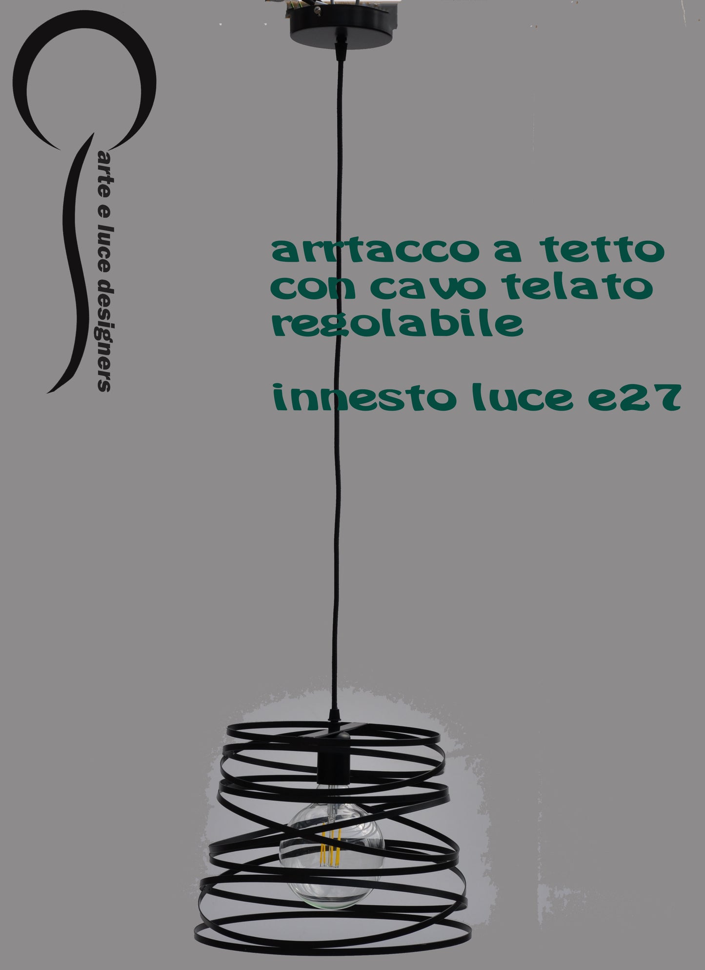 Lampadario traforato nero sospensione moderna cucina bagno cameretta camera da letto attacco E27