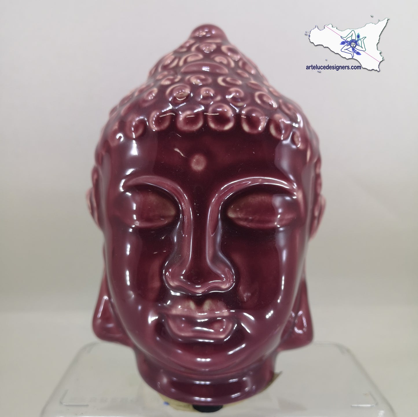 testa di Buddha budda ceramica decorazione per la casa soprammobile orientale