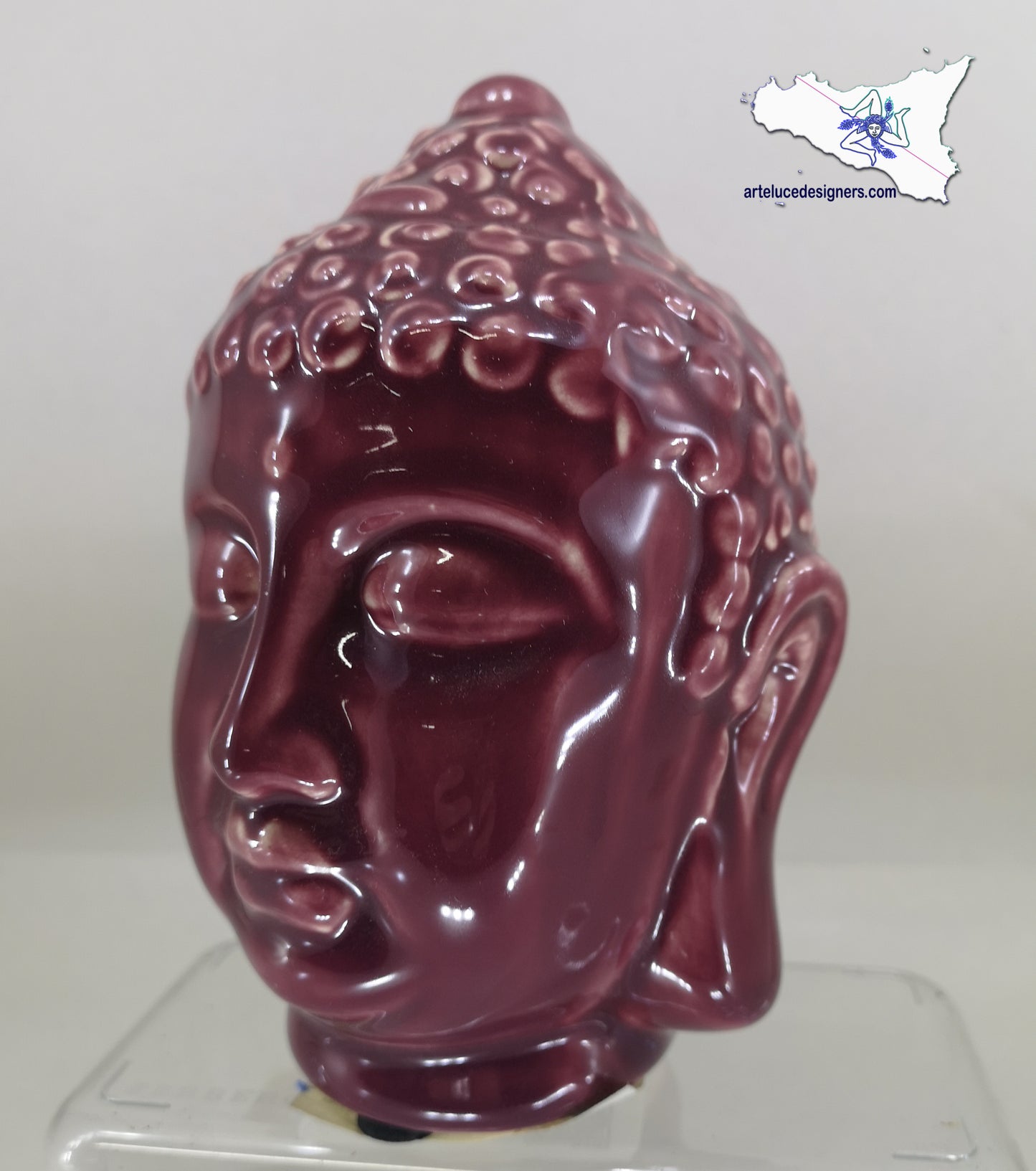 testa di Buddha budda ceramica decorazione per la casa soprammobile orientale