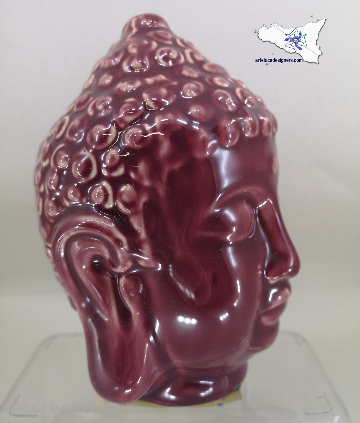 testa di Buddha budda ceramica decorazione per la casa soprammobile orientale