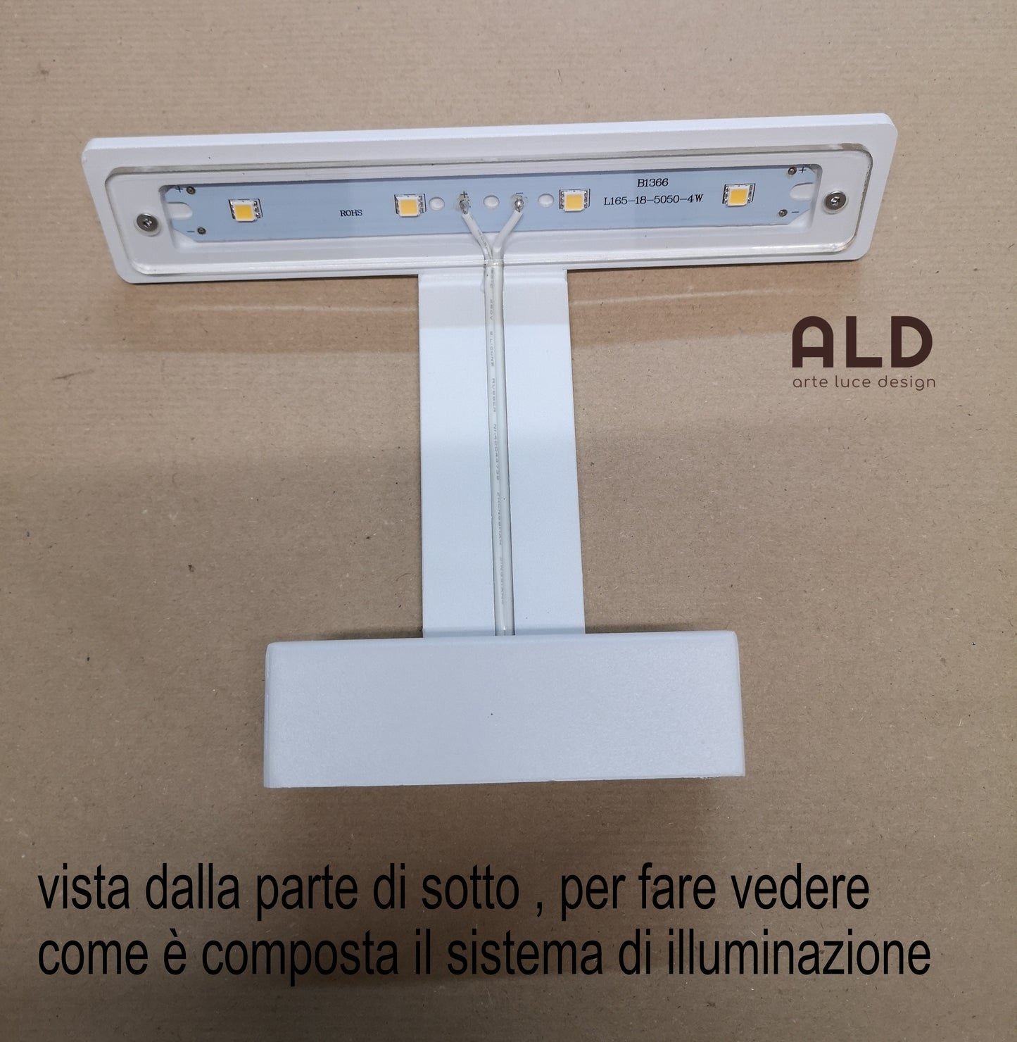 applique parete a led per illuminare specchio o illumina quadro muro da interno