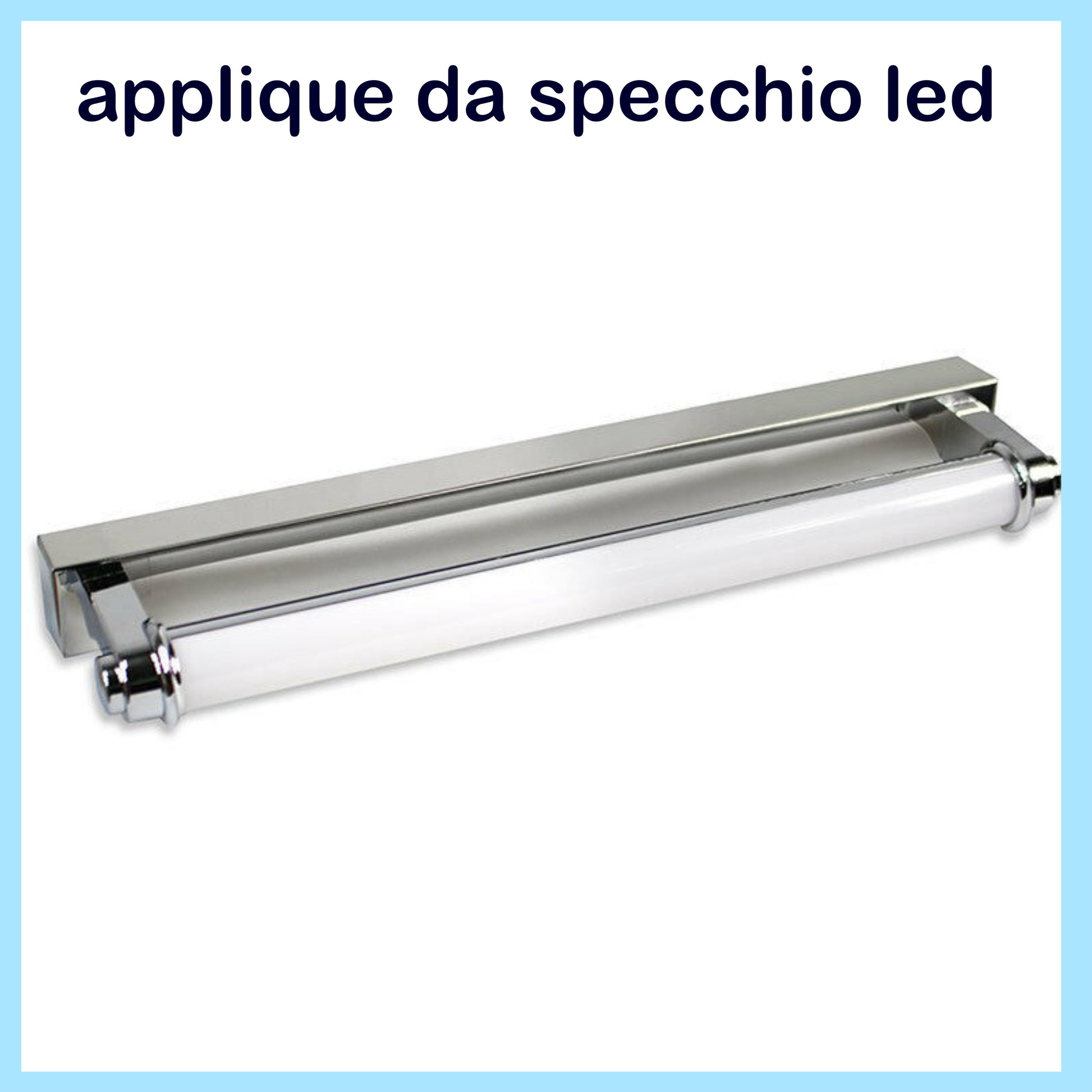 applique specchio da bagno lampada luce led parete illuminazione