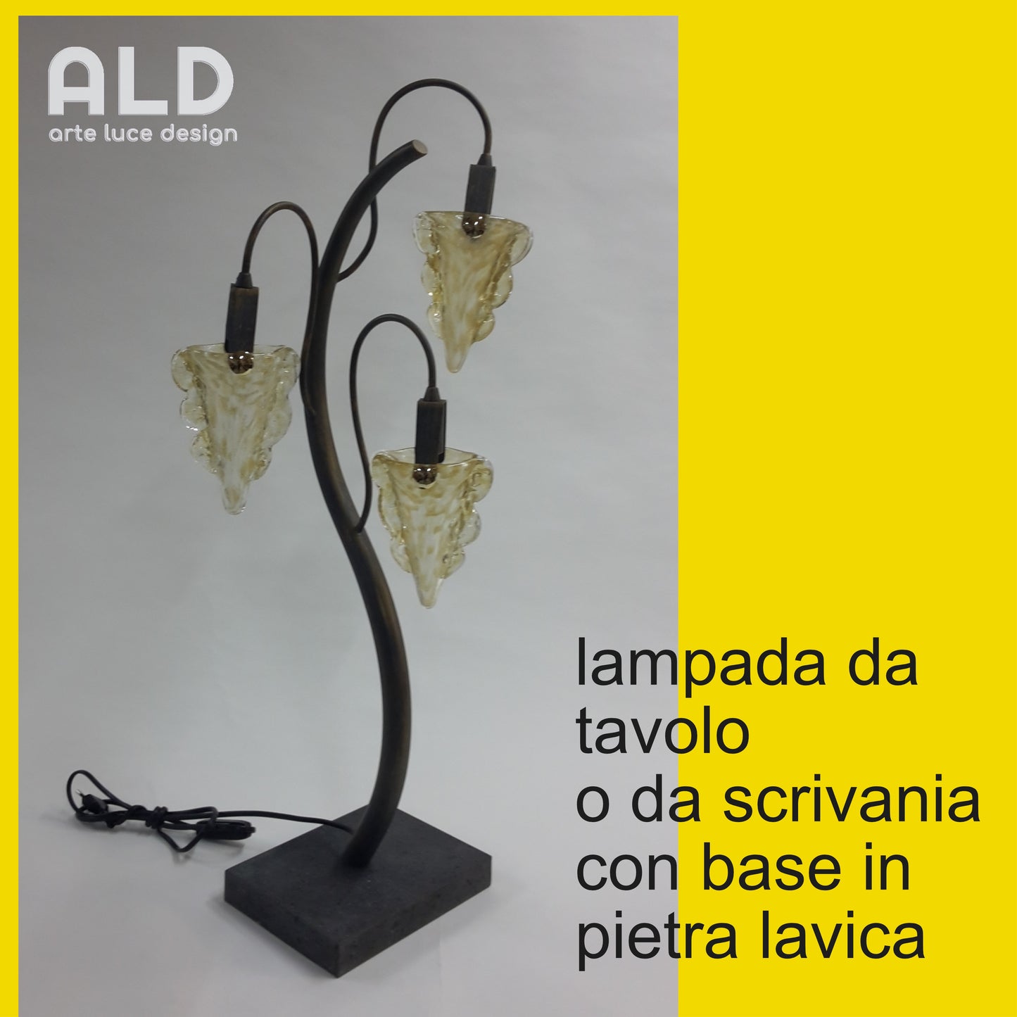 Lampada led da scrivania lume da tavolo studio per camera da letto fatta a mano