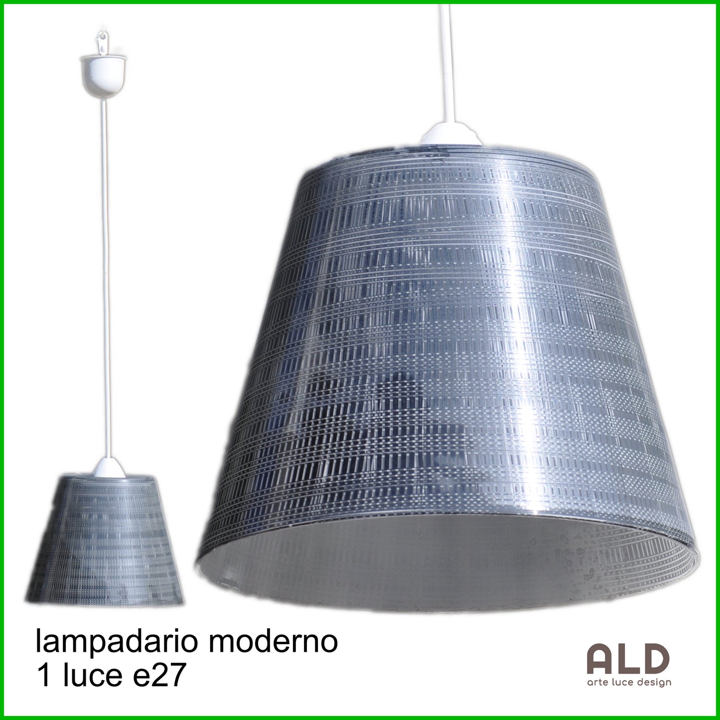 Sospensione moderna in vetro lampadario 1 luce da bagno cameretta corridoio