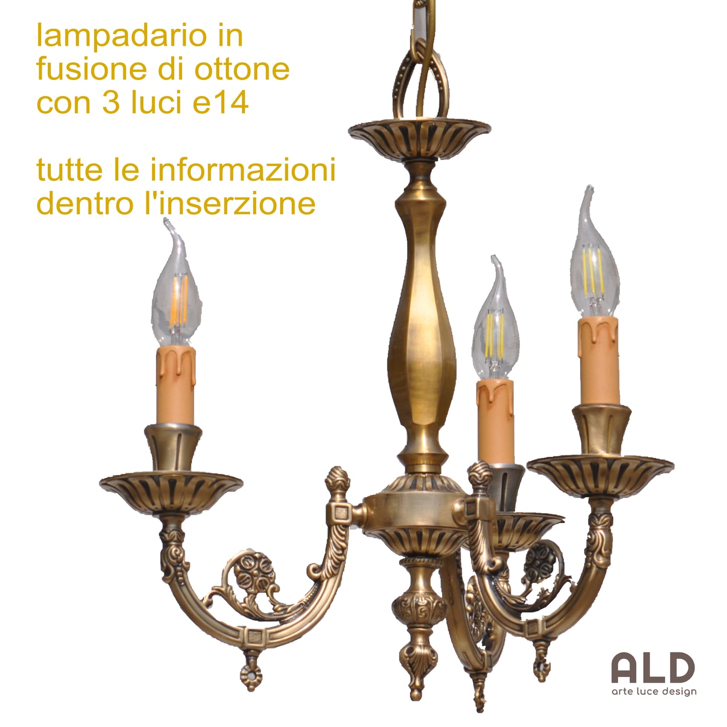 Lampadario a sospensione 3 luci classico modernariato vintage da ingresso bagno