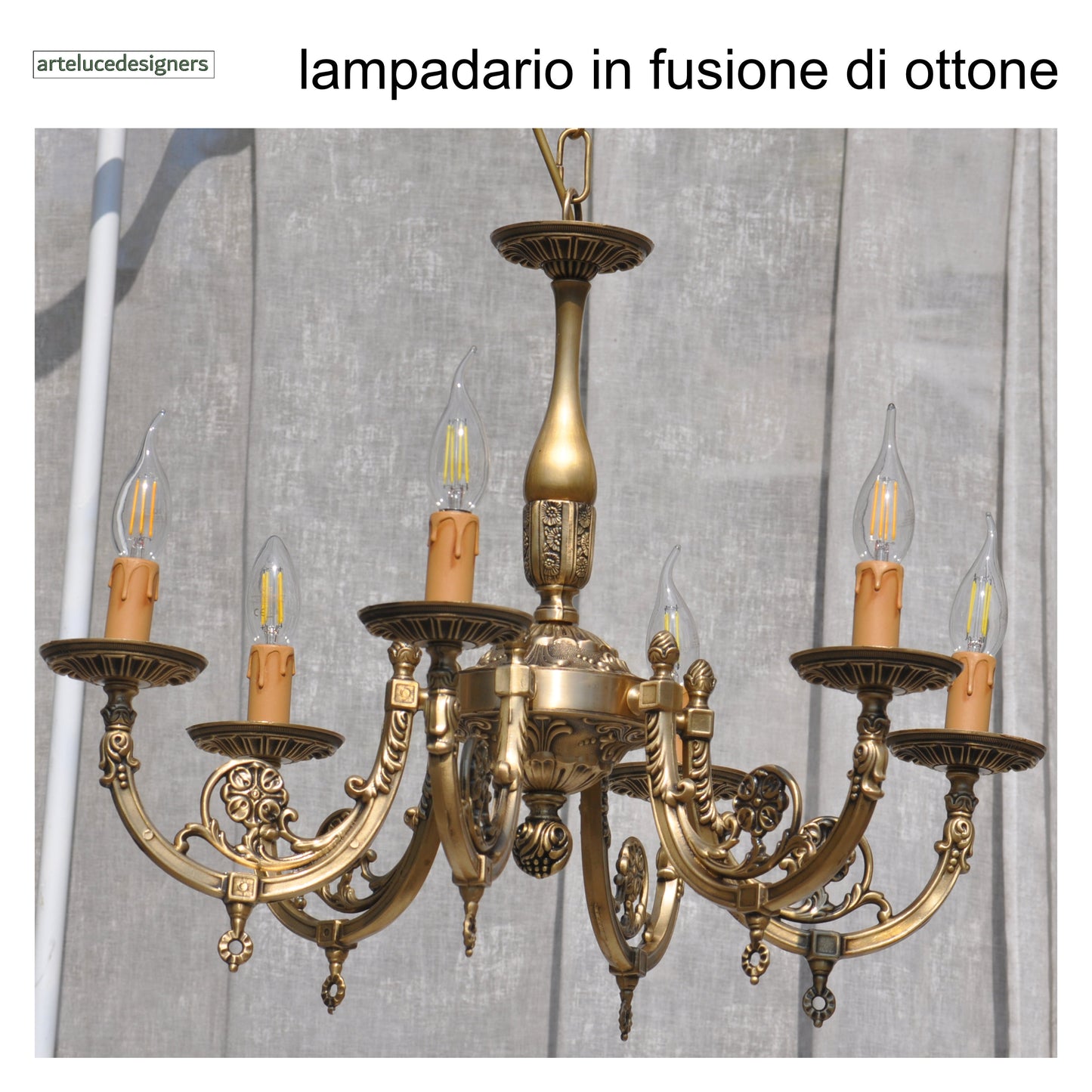 lampadario classico in ottone da camera da letto stanza da pranzo soggiorno