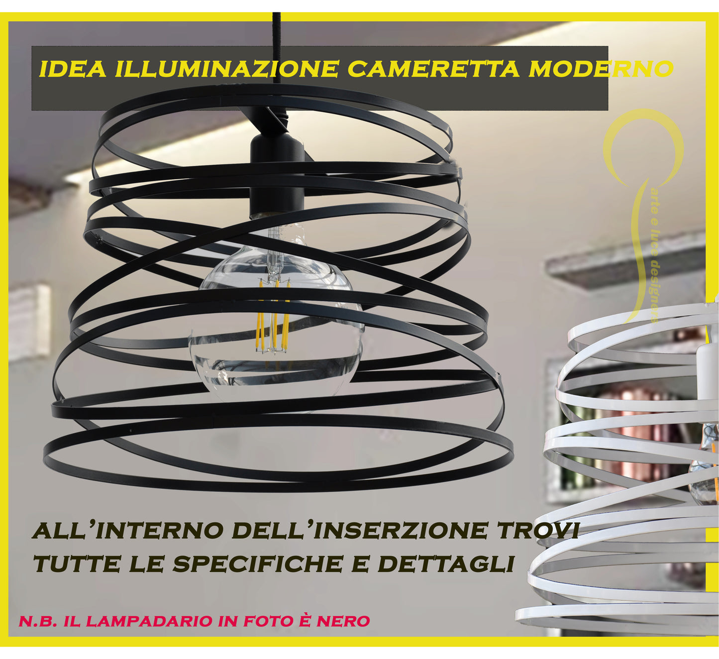 lampadario moderno a sospensione 