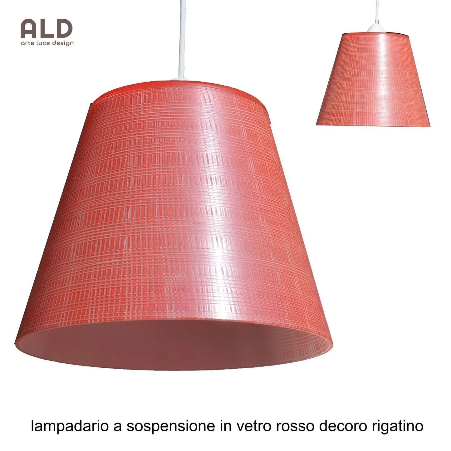 Sospensione moderna in vetro lampadario da soffitto decoro moderno 1 luce e27