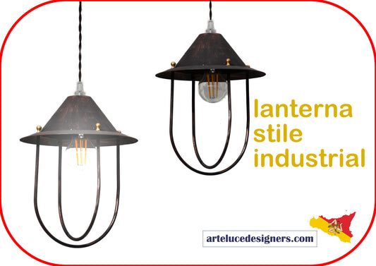 Lanterna da soffitto industrial lampadario da tetto stile industriale