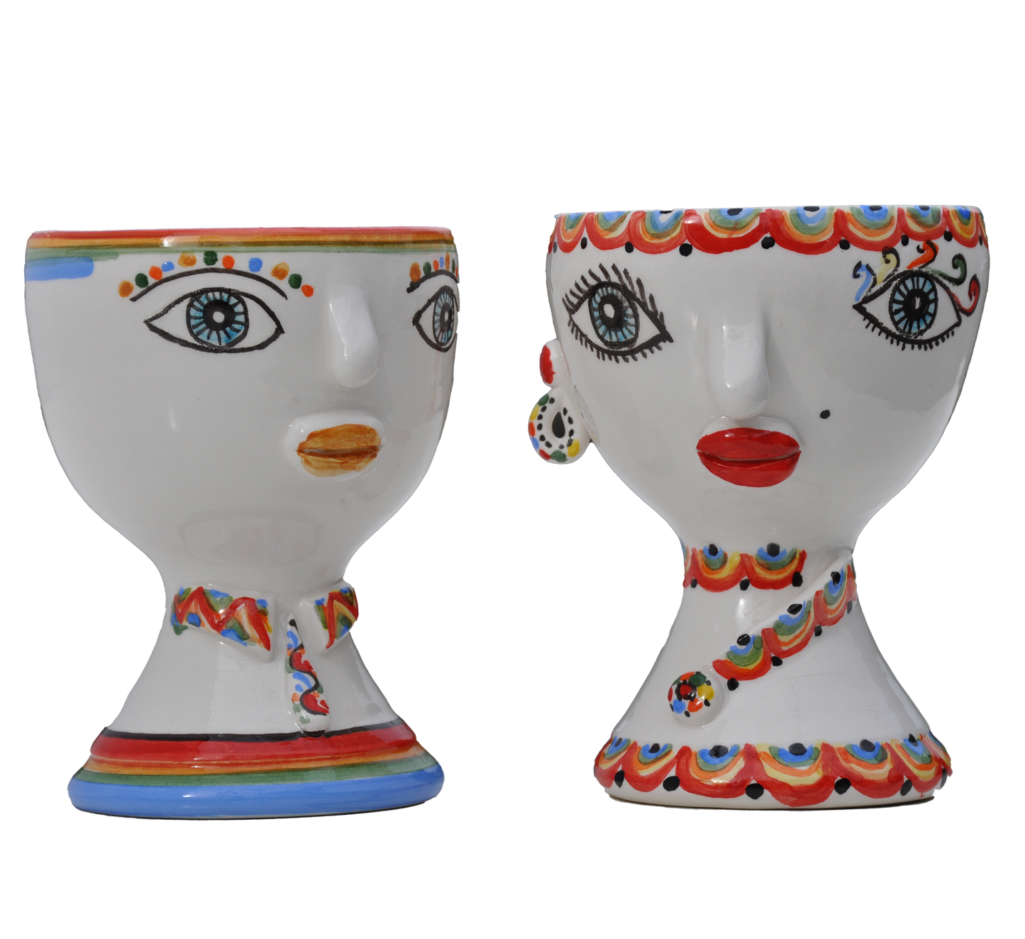 Ceramic Moorish Heads in naive style